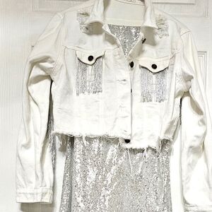 Zeagoo jacker dress set Large